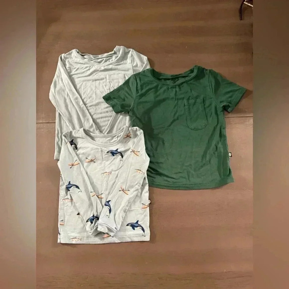 Kyte Baby Toddler Crew Neck Tee 2 Long and 1 Short Sleeve Bundle - Size 18-24 Mo - Picture 2 of 8